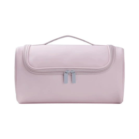 NNEDSZ Pink Portable Hair Styling Tool Organizer - Travel Storage Bag with Compartments