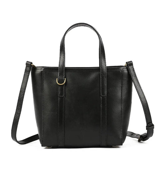 Vintage Antic Leather Shopping Tote Bag