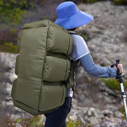 NNETM Outdoor Hiking Camping Backpack with Utility Pockets