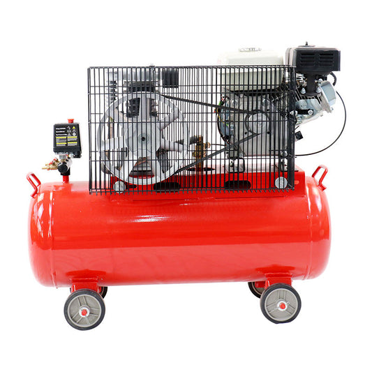 BOXIN BX-H2065-1 Aluminum Compound Belt Gasoline Piston Air Compressor – 3HP, 100L Tank, 260L/Min Air Output