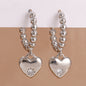 Vintage Gold Heart Earrings High-end Sense Of Light Luxury Women