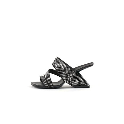 Splendid Spiral Embellished Gravity Mules-5