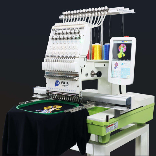 Single Head Computerized Embroidery Machine – 12/15/20 Needle for Hats, Logos, T-Shirts & More