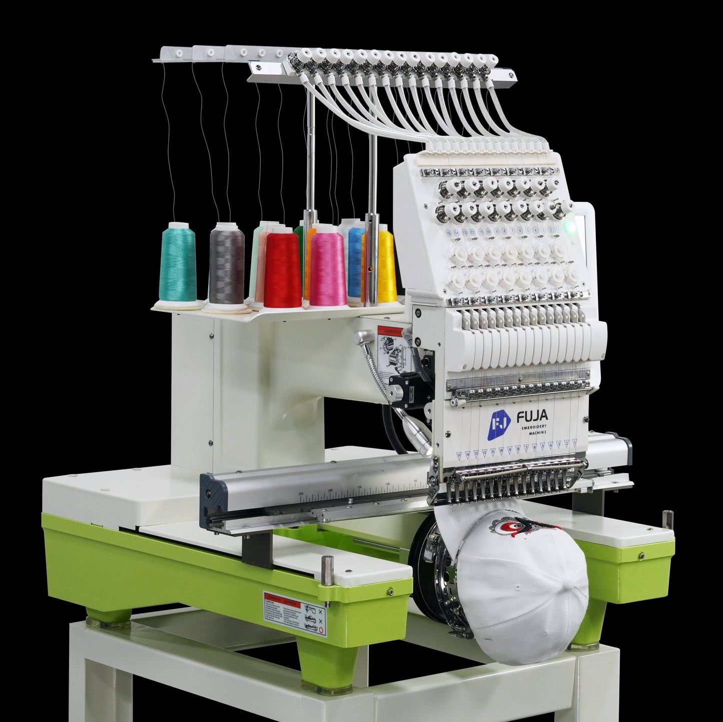 Single Head Computerized Embroidery Machine – 12/15/20 Needle for Hats, Logos, T-Shirts & More