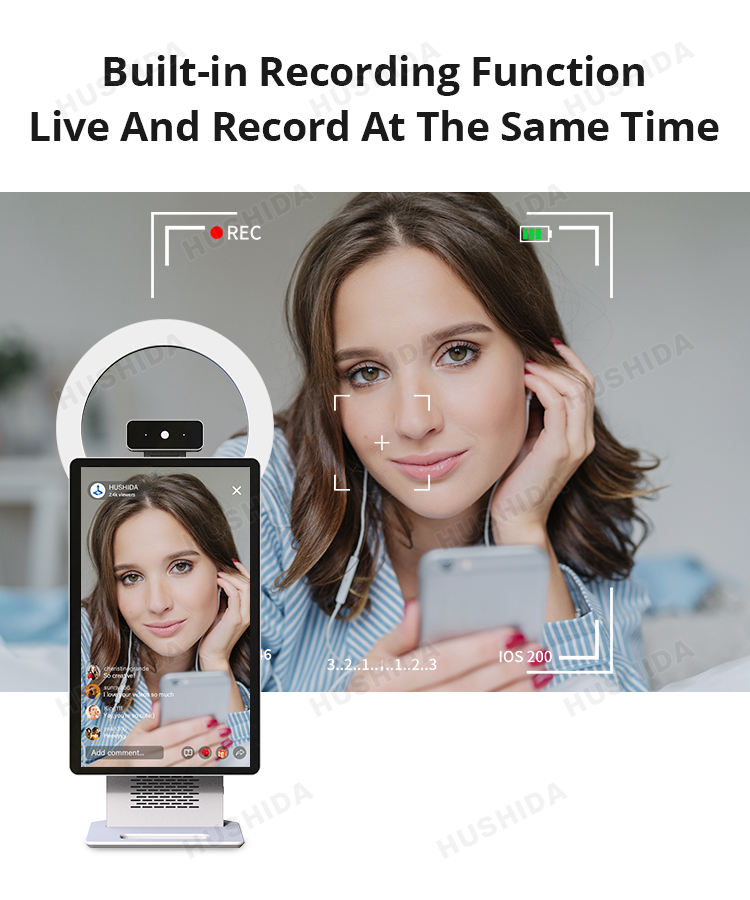 HUSHIDA 15.6-Inch Professional Live Streaming Camera