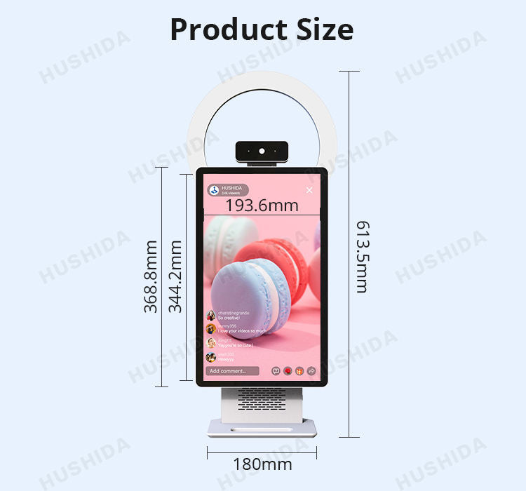 HUSHIDA 15.6-Inch Professional Live Streaming Camera