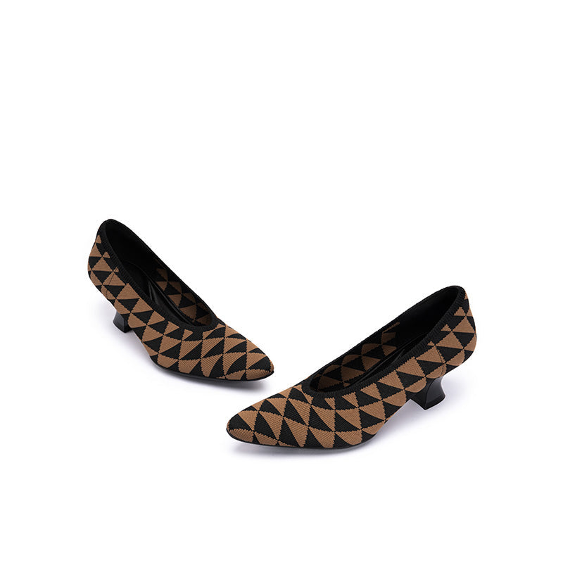 French Chic Pointed Toe Low Heels