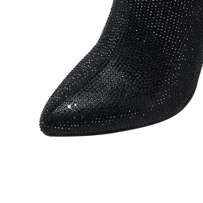 Glam Embellished Ankle Boots