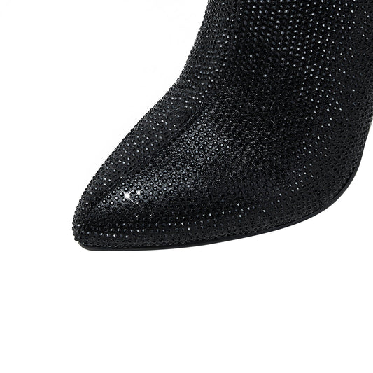 Glam Embellished Ankle Boots