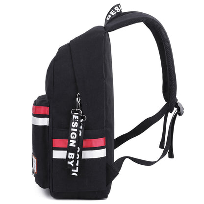 Leisure Waterproof Striped Backpack