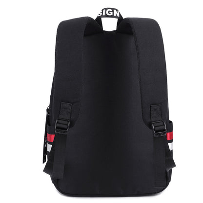 Leisure Waterproof Striped Backpack