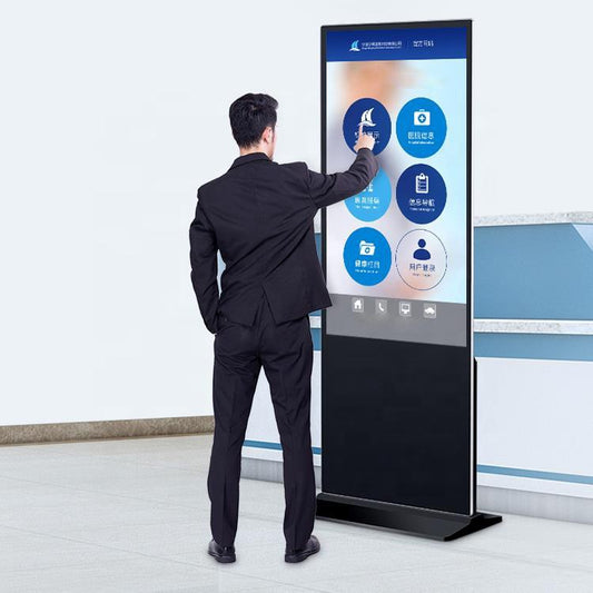 FVASEE XF-4302VT Floor Standing & Wall-Mounted LCD Digital Signage – 43” 2K/4K Advertising Display Screen