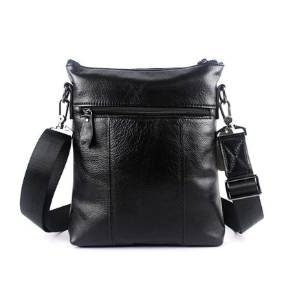 Rossie Viren Men's Vintage Cowhide Leather Voyager Small Messenger Bag