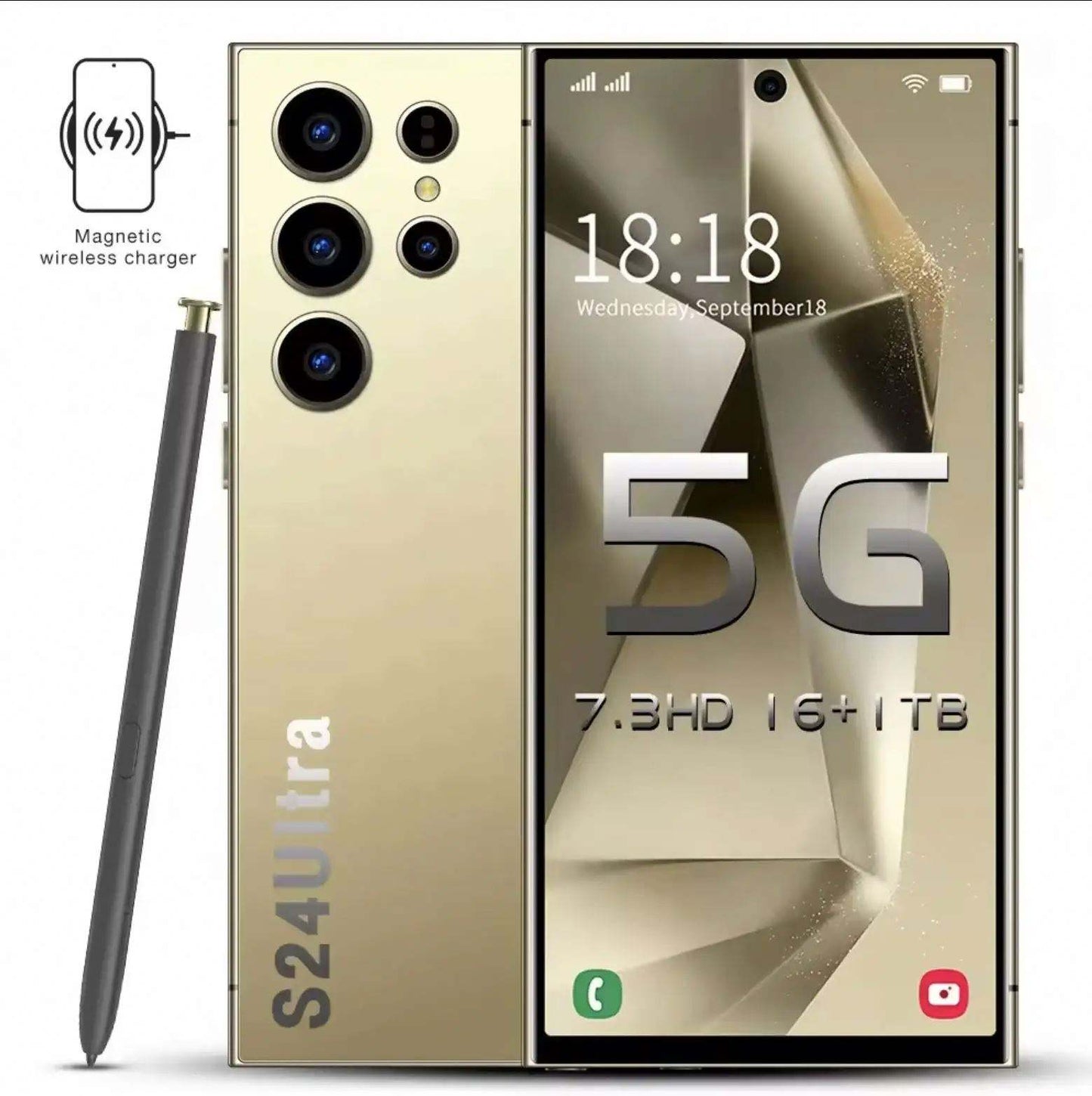 S25 Ultra 5G Smartphone – 16GB + 1TB | Refurbished | 7000mAh Battery | 108MP Camera | Android 14 | 7.3” 120Hz Display