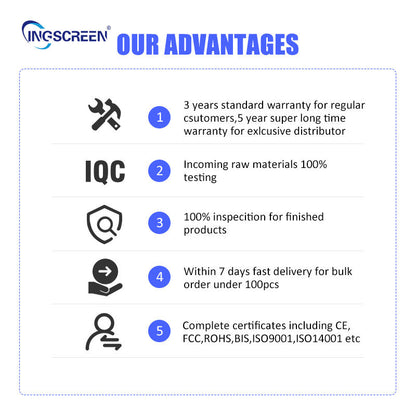 INGSCREEN 22” / 32” / 43” / 49” / 55” Touch Screen Self-Service Interactive Kiosk with Built-in Camera