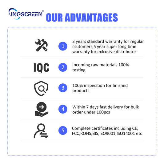 INGSCREEN 22” / 32” / 43” / 49” / 55” Touch Screen Self-Service Interactive Kiosk with Built-in Camera