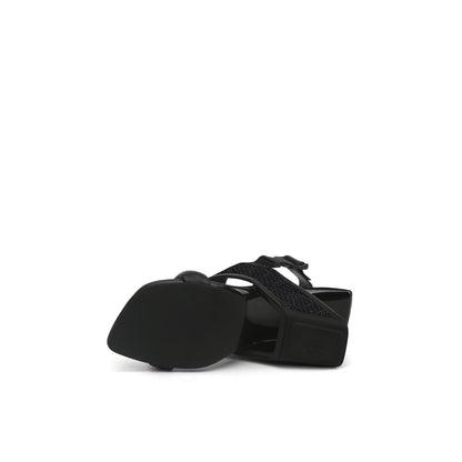 Square Toe Wide Strap Slingback Sandals-4
