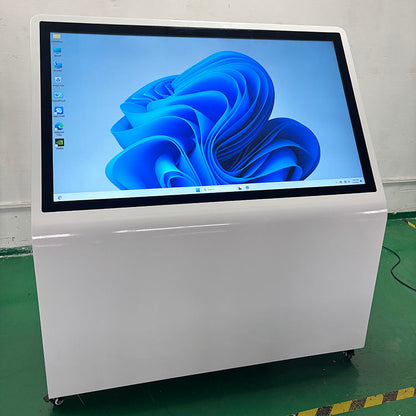 21.5" / 32" / 43" / 49" / 55" Inclined L-Shaped Front-End Touch Query All-in-One Machine Interactive Touch Display Screen