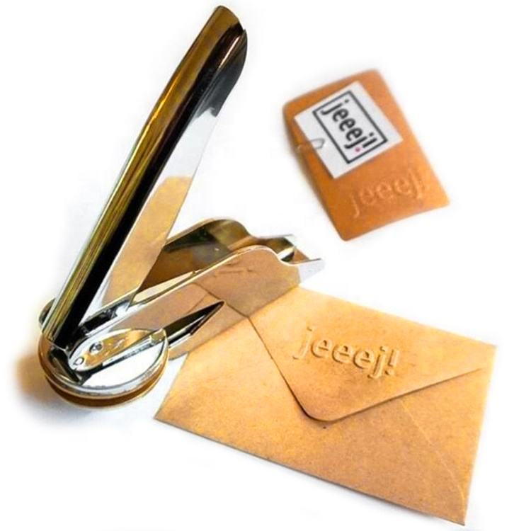 Custom Logo Metal Embossing Seal Stamp – 40mm Pocket Round Stamp for Office Use | Soucua SC07