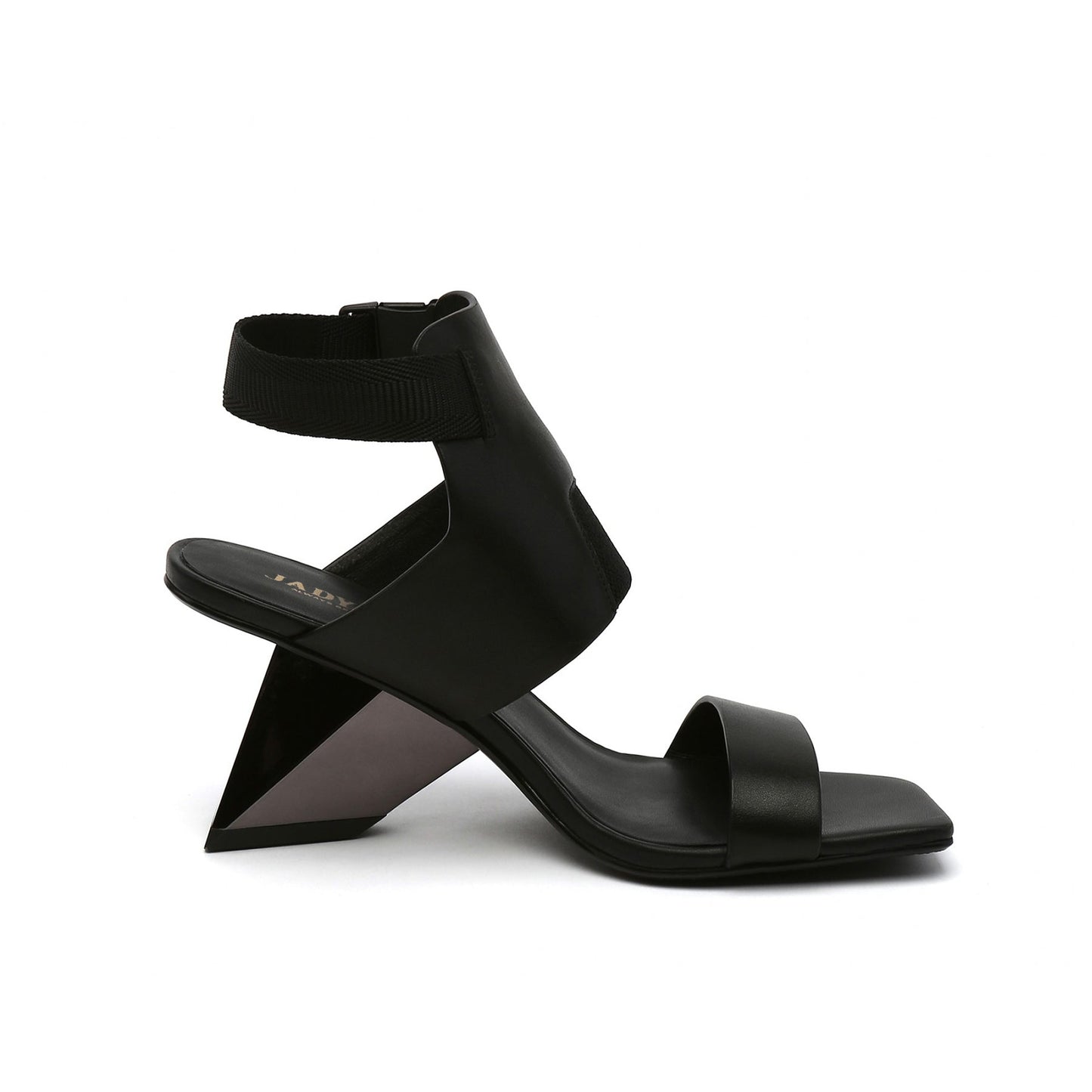 Striking Slip-On Ankle Strap Gravity Block Heel Sandals-2