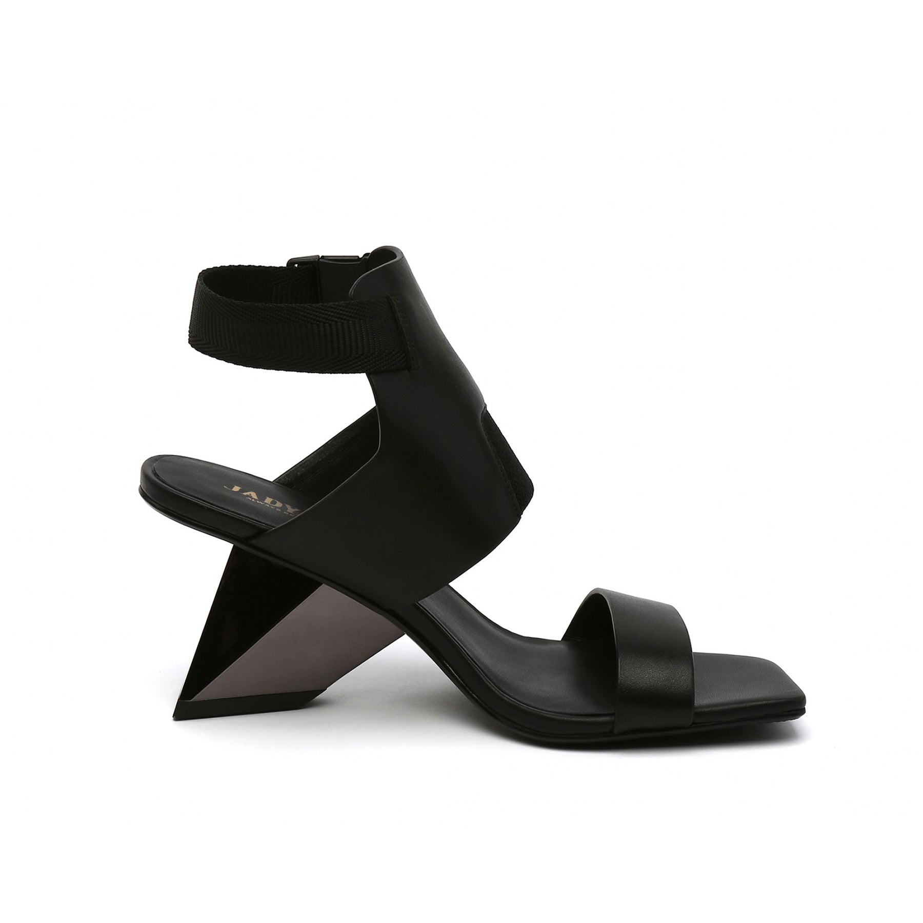 Striking Slip-On Ankle Strap Gravity Block Heel Sandals-2