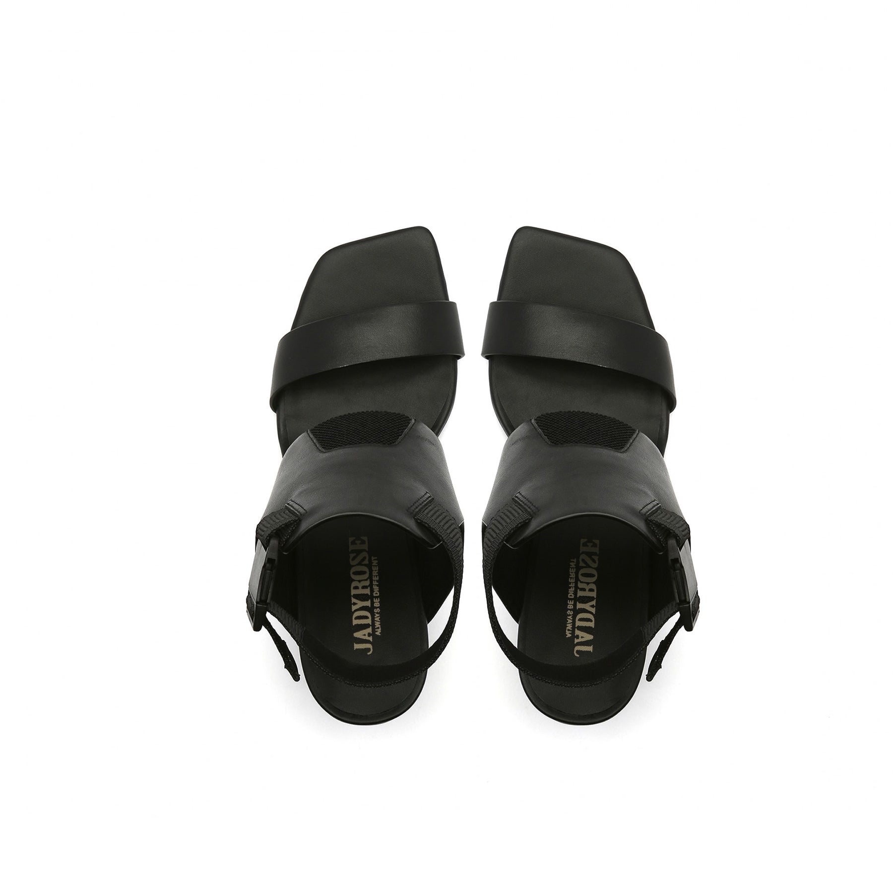 Striking Slip-On Ankle Strap Gravity Block Heel Sandals-4