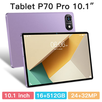 Hot P70 Pro 10.1-Inch Android Tablet – 16GB + 512GB, Dual SIM, 4G LTE, Drop-Resistant | Kid-Friendly Entertainment & Learning Device